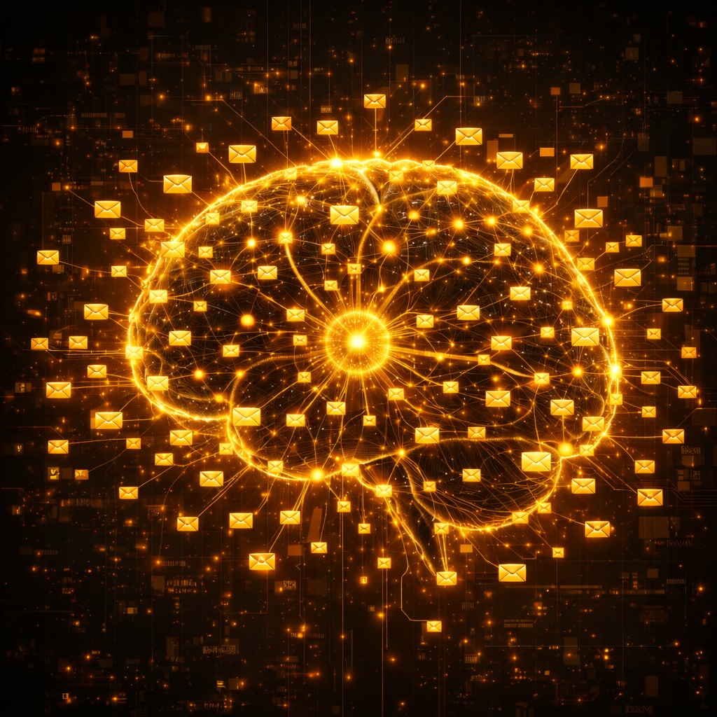 Brain connections background