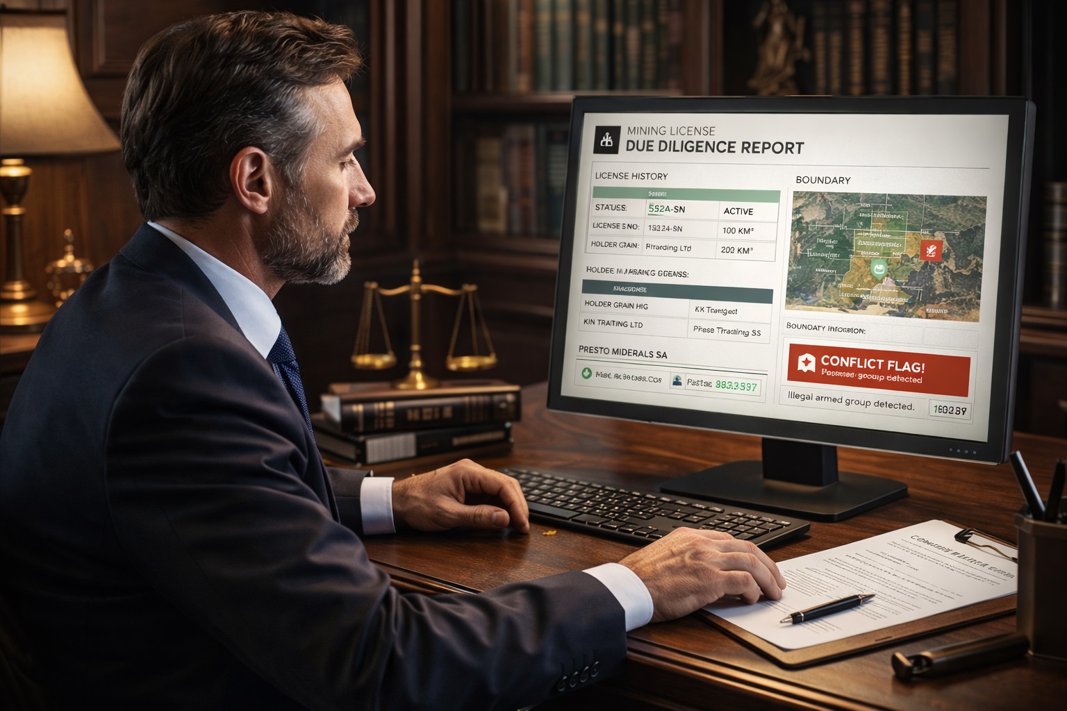 Conflict zone map overlay