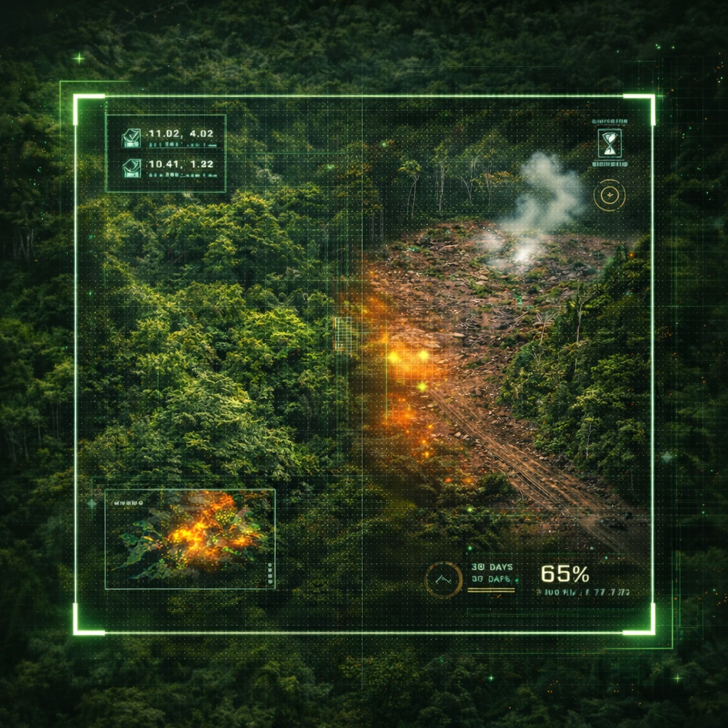 Forest scan view