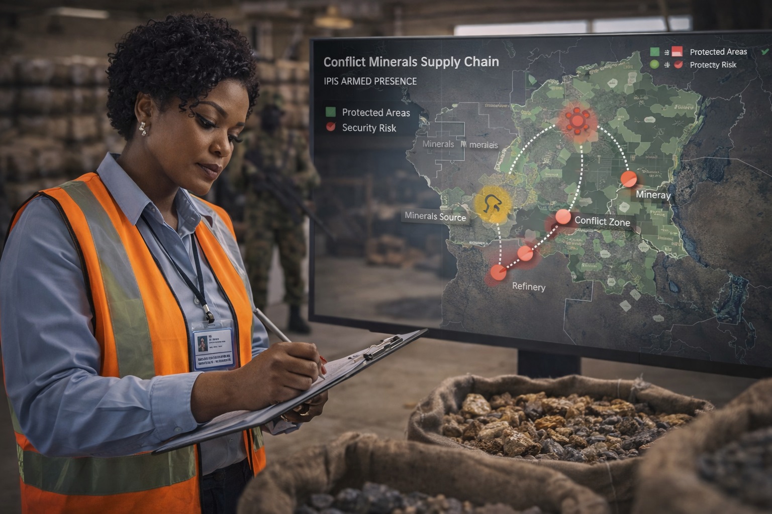 Supply chain compliance map